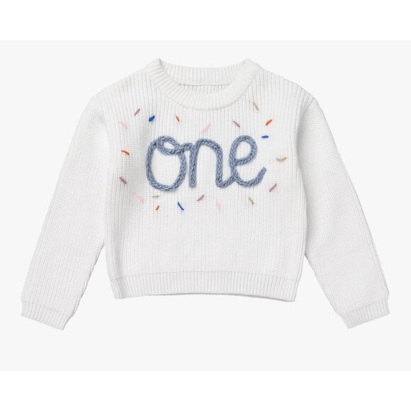 Baby Girl 1st Birthday Outfit Fall Baby Knit Sweater Chunky Baby Sweater Infant - Picture 2 of 5